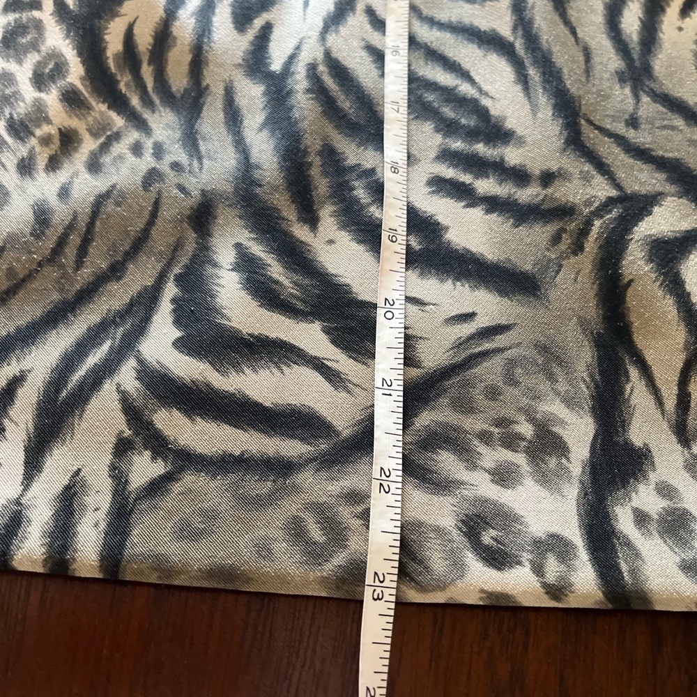 Inclinations 70’s vintage gray black animal print skirt - Picture 7 of 9